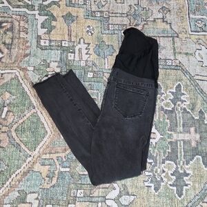 Madewell Black Skinny Maternity Jeans with Overband